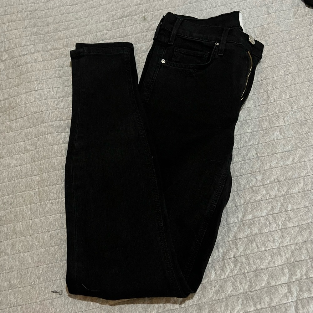 New Mcguire Denim Black Distressed Jeans